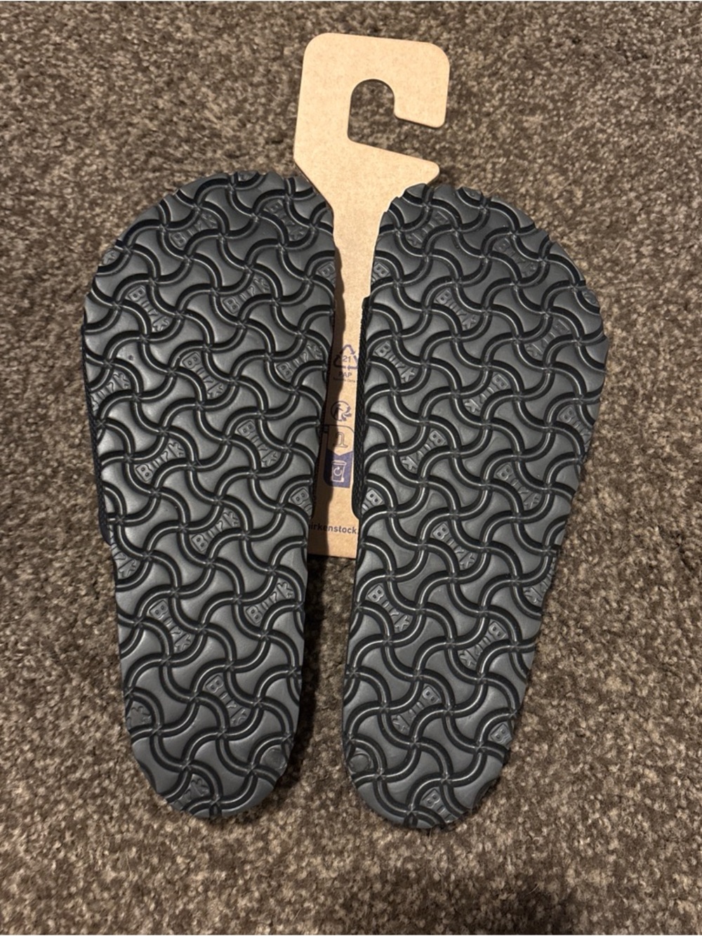 Birkenstock Black Slide Sandals Size:39 - Picture 2 of 3